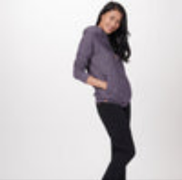 Tentree purple cowlneck hoodle size small - Picture 2 of 9
